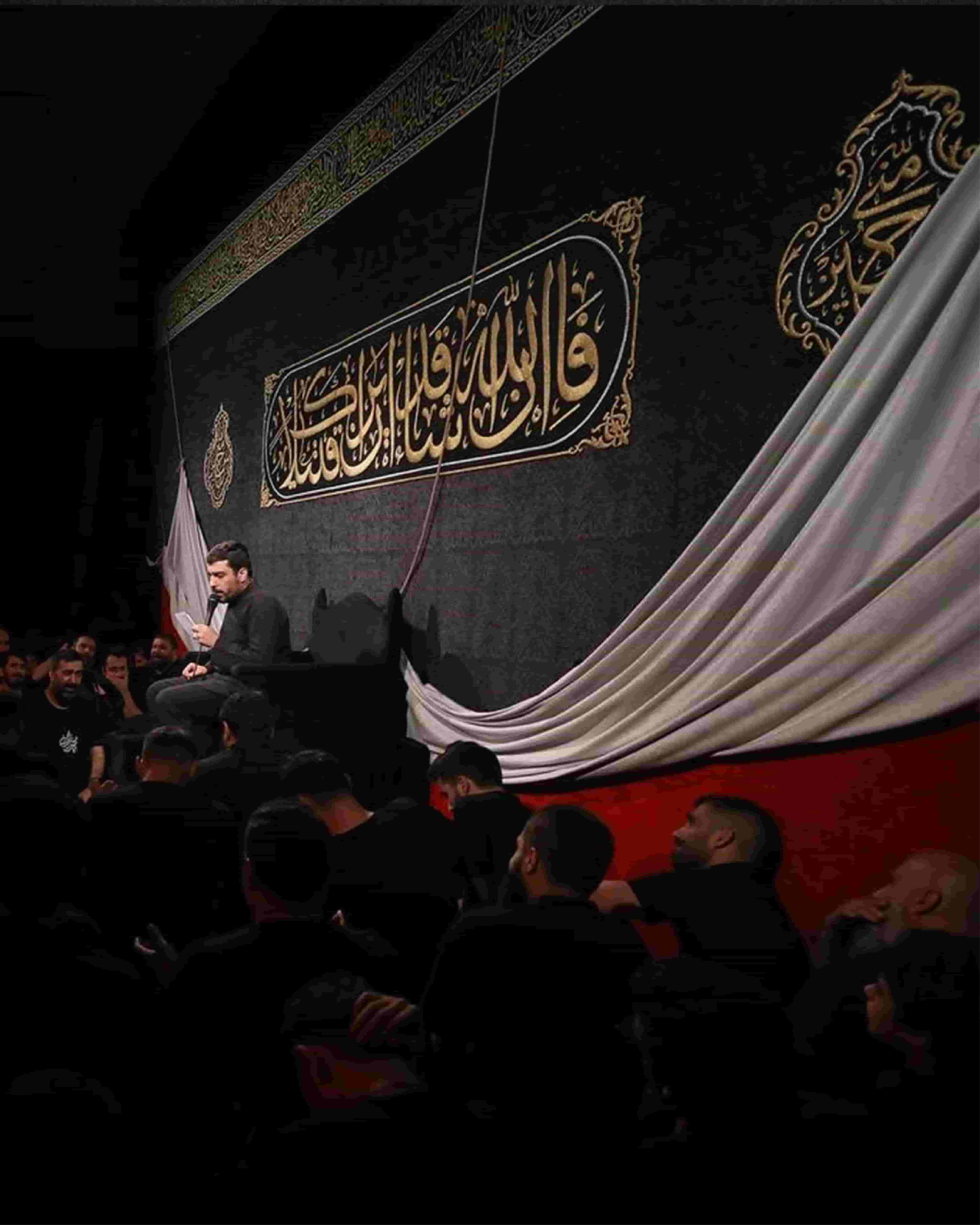 خوشنویسی کتیبه محرم هیئت عبد الله ابن حسن